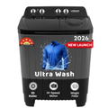 Uniboom 8 KG Semi Automatic Washing Machine Top Load Black (UBSA-80VR-GB)